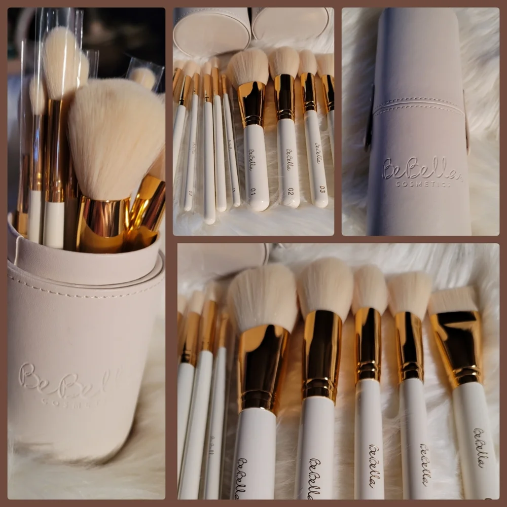 BeBella 12 pc Brush Set in Faux Leather holder. Brand New ๐ - Picture 1 of 7